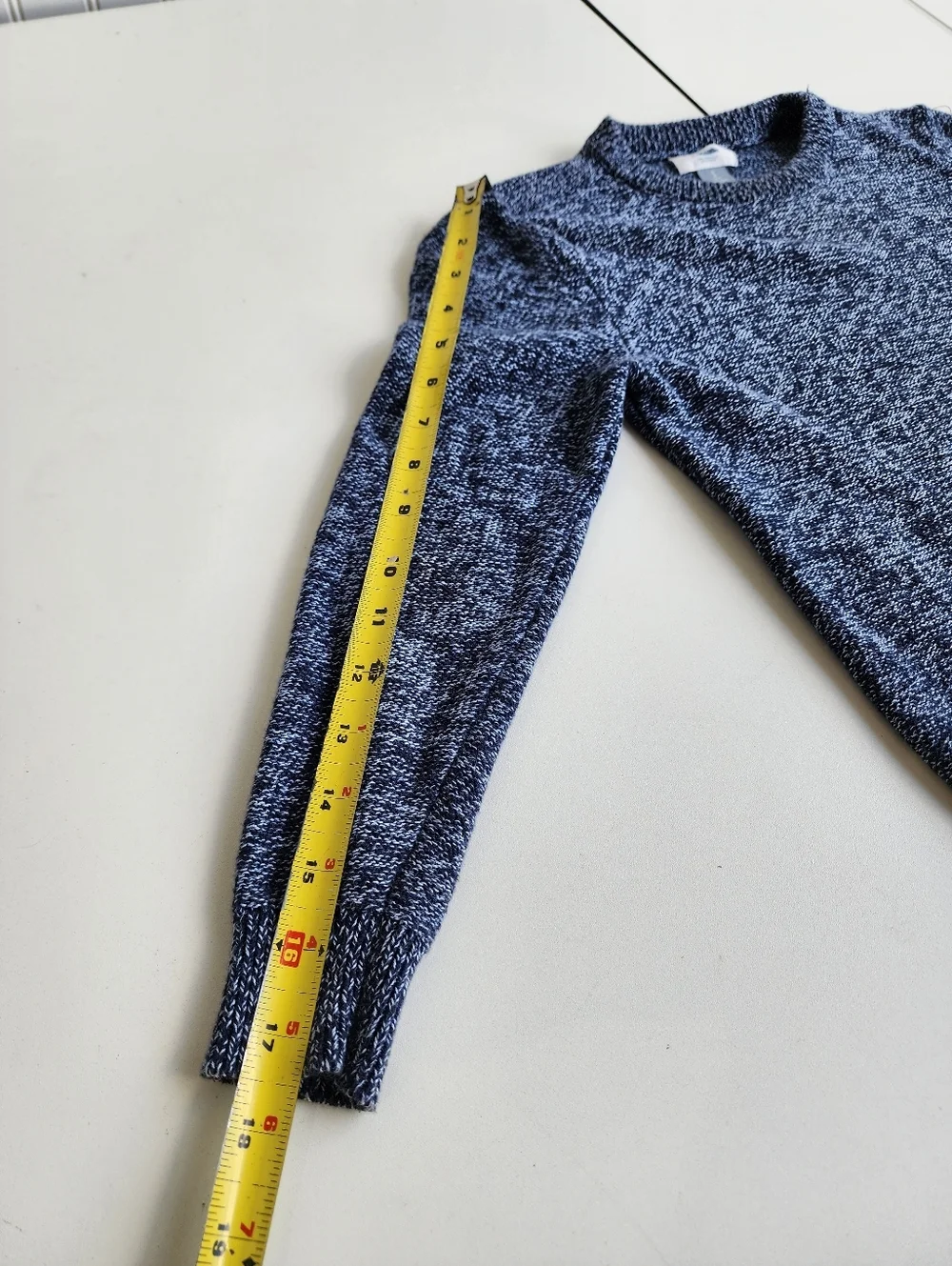 Old Navy Boys 100% Cotton Long Sleeve Knitted Light Sweater Blue Size S (6-7)